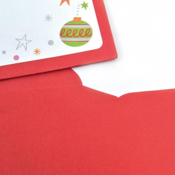 เอกสารพิมพ์แบบกระดาษขนาดกลาง พิมพ์บัตรแสดงความยินดีสีสัน 5