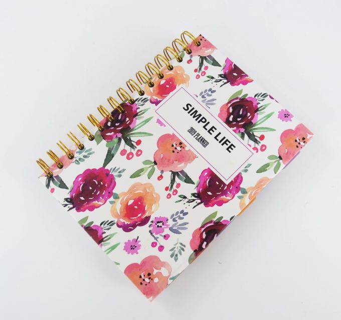 ผู้จัดงาน / แผนการ ขนาด A5 Rose Gold O Wire Spiral Bound CMYK 2021 แผนการวาระ 0