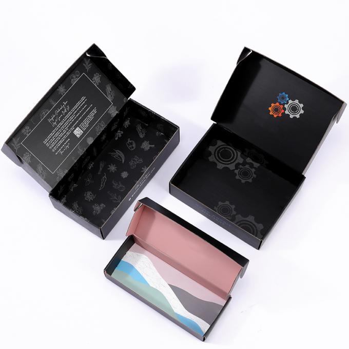 กล่องขยายผมแบบสั่งเอง CMYK สีพานโตน กระดาษกระดาษ corrugated Box 9