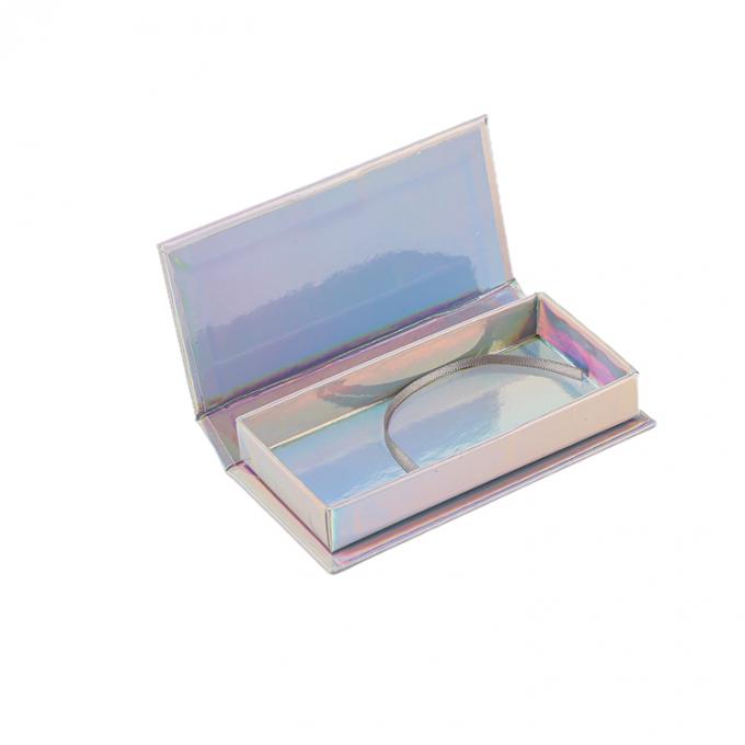 CMYK Custom Marble Printed Non-Toxic Empty False Eyelash Packaging Box สําหรับขนตา 4