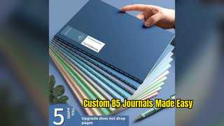 สมุดแบบฝึกหัดหนังทนทาน B5 Student Journal แบบกำหนดเอง