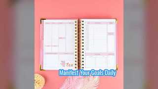 A5 Spiral Goal Planner วารสารการสำแดงรายสัปดาห์
