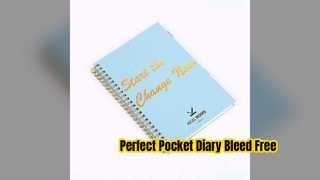 สมุดบันทึกเกลียวขนาดพกพา Bleed Free Planner